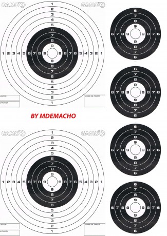 Wenas, os dejo para el k le pueda interesar un nuevo formato de dianas Gamo( hecho por mi), pensando siempre 00