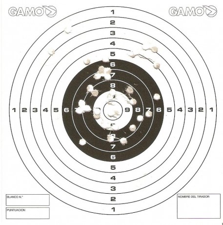 Últimamente he visto un par de dianas de compañeros hechas con zoraki y con crossman a 10 m. y se me ha 41