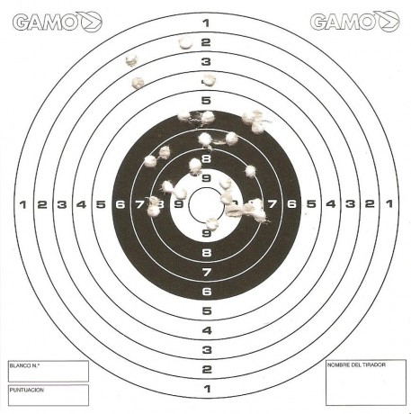 Últimamente he visto un par de dianas de compañeros hechas con zoraki y con crossman a 10 m. y se me ha 50