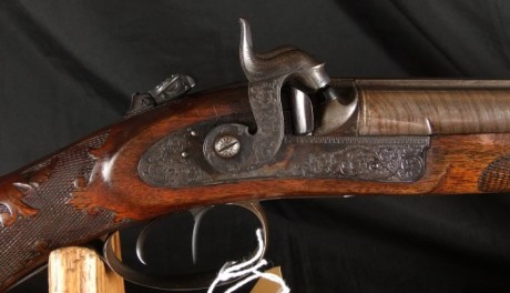 Hola, otra coleccion de fotos de un arma larga doble, un cañon para rifle .56 y otro de escopeta .28 ga. 12
