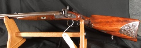 Hola, otra coleccion de fotos de un arma larga doble, un cañon para rifle .56 y otro de escopeta .28 ga. 20