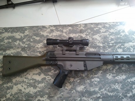 Hola, he montado un visor hensoldt z24 en mi cetme, lo he probado a 50 metros a ver que tal iba y mi sorpresa 110