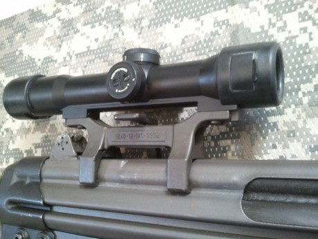 Hola, he montado un visor hensoldt z24 en mi cetme, lo he probado a 50 metros a ver que tal iba y mi sorpresa 120