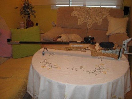 Hola, vendo carabina 22 LR Feinwerkbau 2700 Universal  culata de madera. 1100 euros más portes.La carabina 02