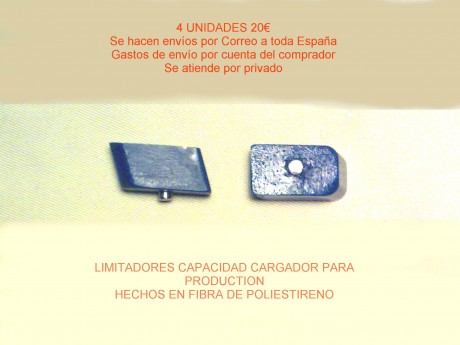 Muy buenas a todos:

Un buen amigo, fabrica estos limitadores de capacidad para cargadores de PRODUCTION, 00