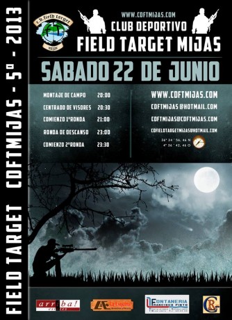 Bueno compañeros, Aquí os dejo el cartel de la próxima tirada en el CDFT MIJAS, para quien se quiera apuntar!!
Inscripción 00