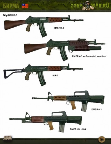 Al ver las fotos,lo poco que se aprecia es como un SA-80 britanico con alza/asa y punto del M16... y sin 31