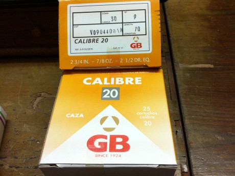 Hola a todos os  voy a exponer mi experiencia  con cartuchos GB calibre 20 que en mi opinión creo que 00