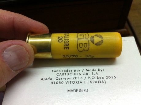 Hola a todos os  voy a exponer mi experiencia  con cartuchos GB calibre 20 que en mi opinión creo que 31