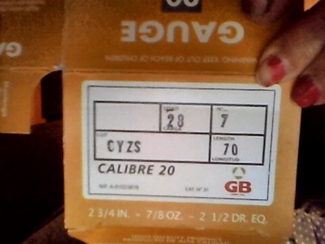 Hola a todos os  voy a exponer mi experiencia  con cartuchos GB calibre 20 que en mi opinión creo que 80