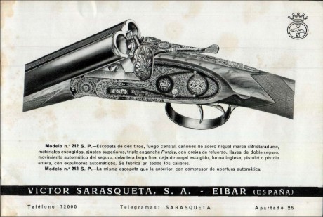 Una de mis escopetas, mi escopeta ya que es la que utilizo para cazar el 99% de las veces, es una Victor 42