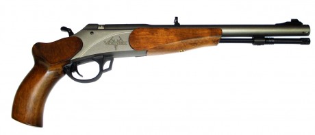 Hola a todo el mundo.

Me a llamado la atencion una pistola que usaba el malo de la peli blaco humano, 80