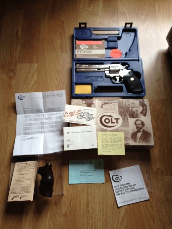 Hola, recientemente he adquirido un revolver Colt Python 357 mg, con cañón de 4 pulgadas. Estoy todavía 30
