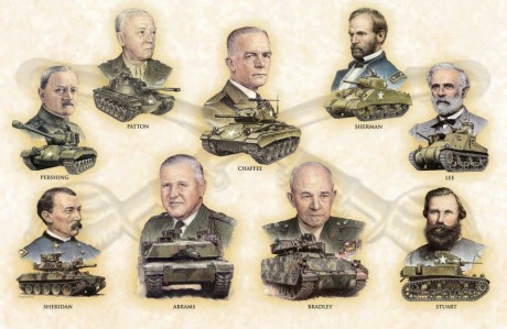 Hace un instante un buen amigo mío, me ha mandado esta imagen de los  8 GRANDES  generales americanos 00