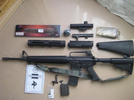 Pues eso, cambio mi Ar15 marca OLIMPIC cañón pesado y con un montón de accesorios ( gatillo ajustable 31