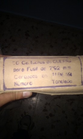hola amigos , estando de vacaciones en mi pueblo un amigo me regalo una caja de munición del 7.92 del 31