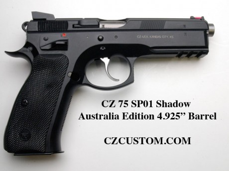 Hola compañeros,hace poco vi una cz shadow en version australiana,que tiene el cañon ligeramente mas largo,no 30