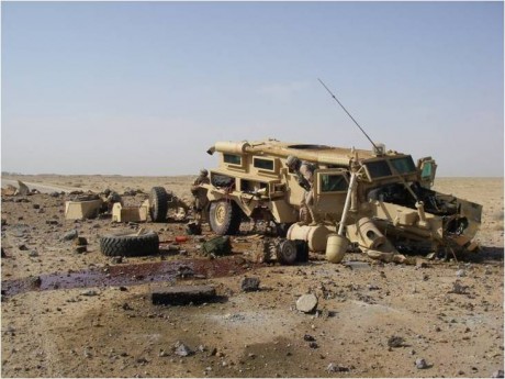 Aquí tenéis estas espectaculares imágenes de un vehículo MRAP del ejército americano en Afganistán que 00