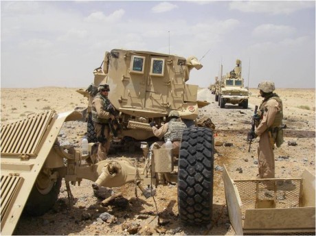 Aquí tenéis estas espectaculares imágenes de un vehículo MRAP del ejército americano en Afganistán que 12
