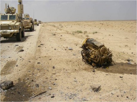 Aquí tenéis estas espectaculares imágenes de un vehículo MRAP del ejército americano en Afganistán que 22
