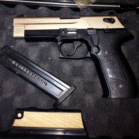 Buenas, se vende sig sauer mosquito bitono, único dueño, poco uso, prácticamente nueva, dos cargadores, 10