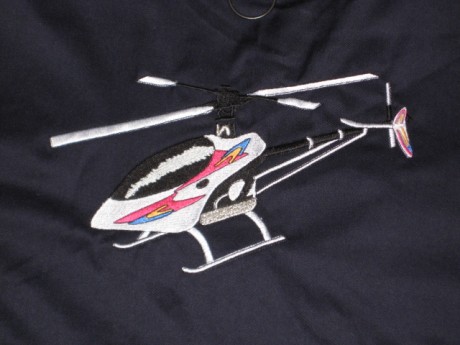 Vendo chaleco de piloto de helicóptero de radio control, azul con helicóptero bordado en espalda, totalmente 00