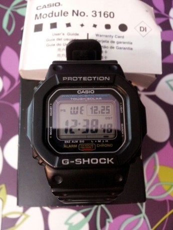 Vendo Casio G-Shock G5600e solar, no necesita pilas y sumergible 200m.
 Está usado pero en perfecto estado. 00