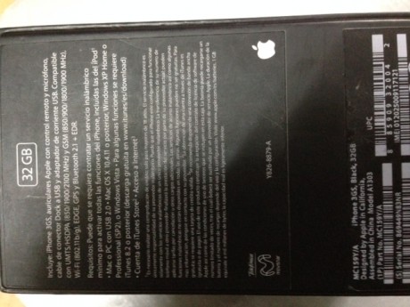 Se vende,libre de origen, esta en Burgos.
Muy buen estado con poco uso.
Es el modelo 3 GS de 32 gigas. 12