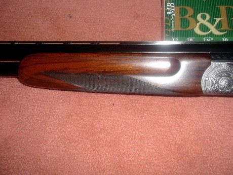 Buenos dias.
Vendo escopeta superpuesta F. SARRIUGARTE mod. EXCELSIOR, de caza, Cal. 12/70, cañones ventilados 11