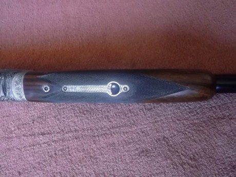 Buenos dias.
Vendo escopeta superpuesta F. SARRIUGARTE mod. EXCELSIOR, de caza, Cal. 12/70, cañones ventilados 32