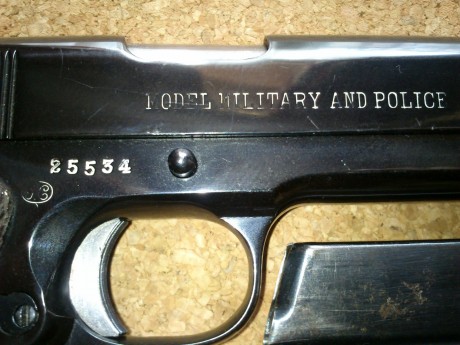 Por favor solicito toda la informacion que sobre la pistola Llama modelo MILITARY AND POLICE calibre 9 81