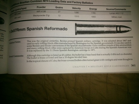 He estado buscando y no encuentro vainas ni matrices para el 11mm español reformado, he encontrado matrices 51