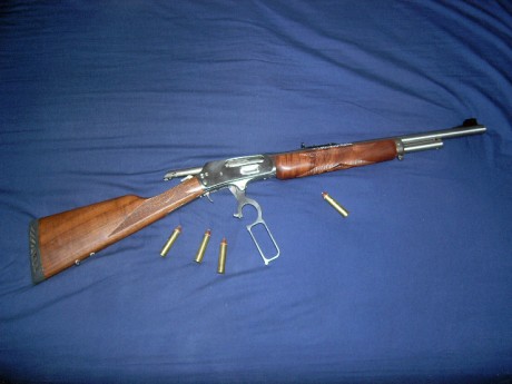 Me encantan esos rifles, tengo un marlin del 45-70, el corto , de  cañon 18,5 pulgadas...son bonitos son 100