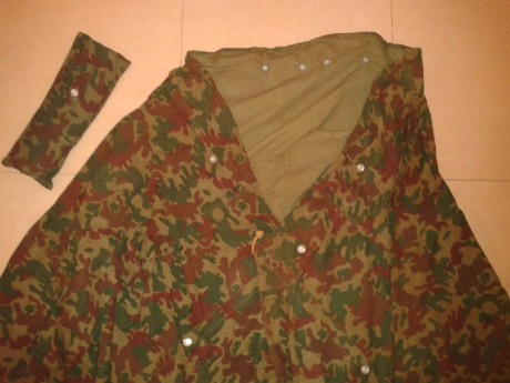 VENDO ANTIGUO PONCHO DE CAMUFLAJE AMEBA DE LOS EMPLEADOS POR LAS COMPAÑIAS DE OPERACIONES ESPECIALES ( 02