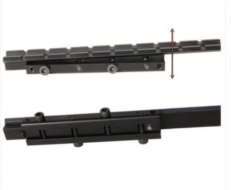Tengo unas monturas para carril de 11 mm en una gamo. Necesito un sobrecarril compensador porque el tiro 30