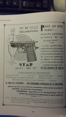 Hola a todos. 
Me gustaría saber cuál fué el arma corta reglamentaria del Cuerpo de Seguridad y Grupos 140