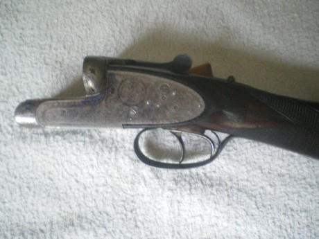 Vendo Escopeta Paralela Union Armera (Grulla) modelo 213 calibre 12, Expulsora, Gatillo Articulado, salida 10