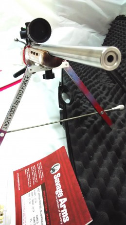 Vendo lo siguiente:

 * Carabina de Cerrojo Savage Mark II BTVS (Cañon pesado de  ACERO INOXIDABLE ) 
https://www.savagearms.com/firearms/model/MARKIIBTVS
