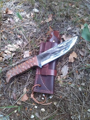 Os presento este cuchillo y la prueba realizada a esta pieza del artesano madrileño Guillermo Garcia (Garcimonte). 01