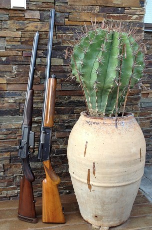 Rifle Express, calibre 9.3x74. Marca Barella 
Rifle de cerrojo calibre 6.5x57. Marca Jeffery´s

Rifles 70