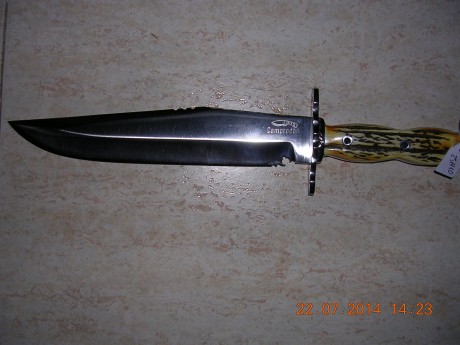 Hola tengo un cuchillo tipo bowie con un poquito de sierra de unos 5cm (como la de muela de esa tipo para 41