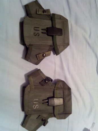 Vendo dos portacargadores de m16 similares a los utilizados en Vietnam, cada uno puede llevar 3 cargadores 00