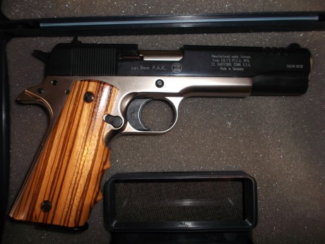 Buenas noches a tod@s, estoy pensando en adquirir una Colt Gold Cup en 9mm P.A.K. y no encuentro informacion 11