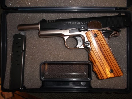 Buenas noches a tod@s, estoy pensando en adquirir una Colt Gold Cup en 9mm P.A.K. y no encuentro informacion 10