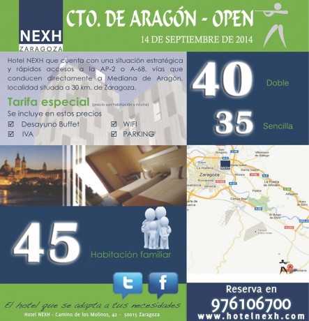 Muy buenas a tod@s.

El próximo 14 de septiembre se disputará en las instalaciones del Club de Recorridos 110