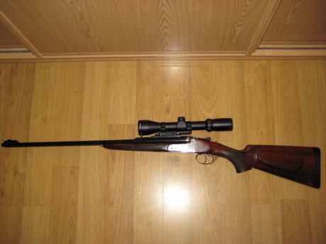 hola vendo rifle express ego calibre 7x65r expulsor con cañones de 63cms de largo lleva monturas desmontables 12