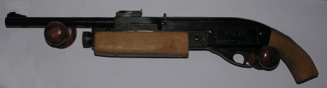 Hace algún tiempo, años ya, llego a mí poder la pieza de la foto, una Gamo G-1200; más bien lo que quedaba 02