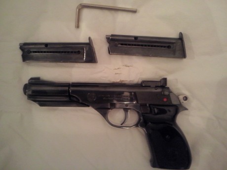 Se vende pistola Astra Constable Sport  22 lr, con dos cargadores. Funciona perfectamente, único defecto 12