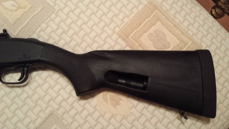 Escopeta de corredera 12/76 recamara magnum, con acabado parkerizado anticorrosion, cargador de 8+1,sin 21