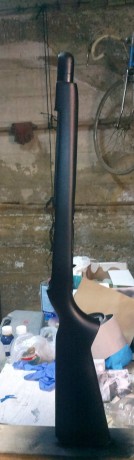 Como el aburrimiento es muy puñetero , me decidí hacer unas cosillas al  ruger deerfield 44 Mg de mi amigo 20